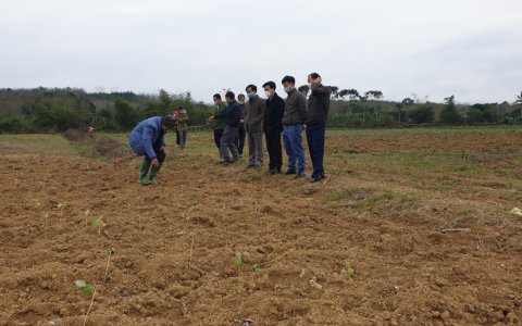  Đ/c  Phạm Minh Vũ Phó chủ tịch UBND huyện  cùng với Phòng nông nghiệp huyện