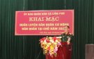 Sáng ngày 16/4/2024 xã Cẩm Phú tổ chức khai mạc huấn luyện lực lượng dân quân năm 2024.