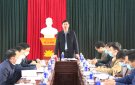 Sáng ngày 24/02/2022,đồng chí Lê Văn Trung -TUV,Bí thư Huyện uỷ đã có buổi làm việc với Đảng uỷ xã cẩm Phú về tình hình triển khai,