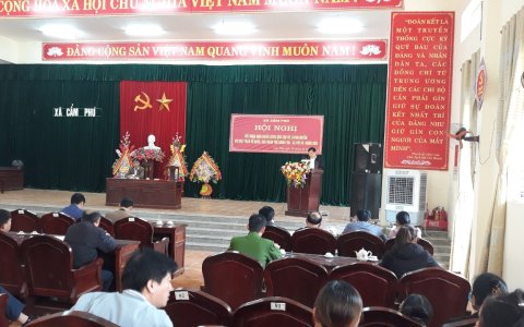 Sáng ngày 22/12/2022 xã cẩm phú hội nghị đối thoại giữa người đứng đầu cấp uỷ,chính Quyền.